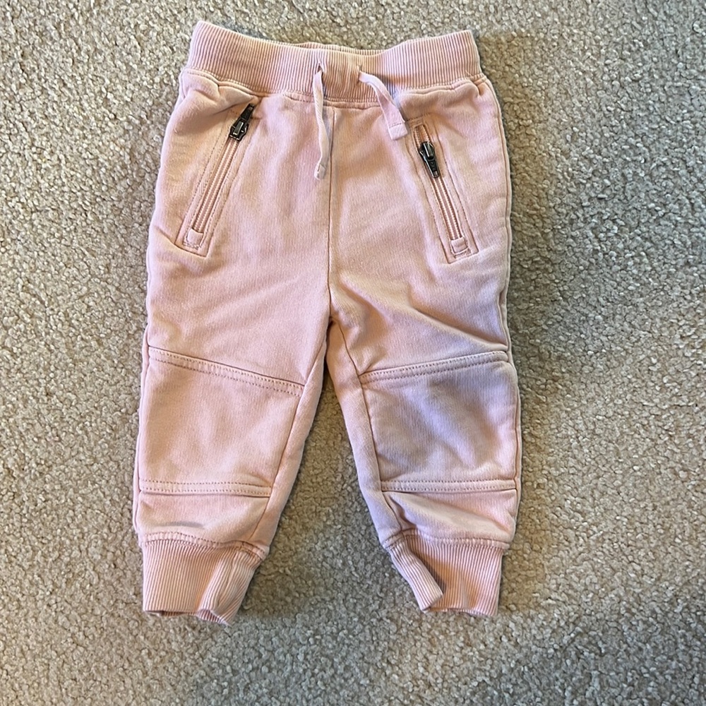 Hanna Anderson pink joggers 18-24 months